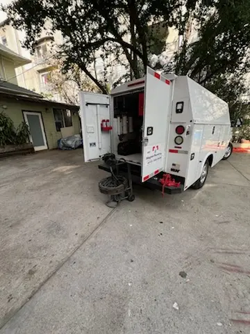Magnet Plumbing service vehicle on-site for Water Heater Repair in Richfield